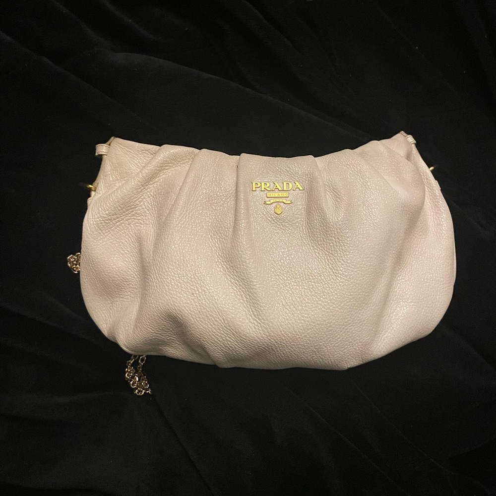 Authentic White Ivory Prada Bag (225$)